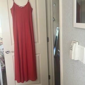 Gorgeous burnt orange gown for a wedding or special occasion, WHBM, Size 8